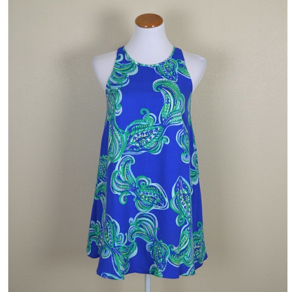Lilly Pulitzer Wright Dress Blue Crush XS